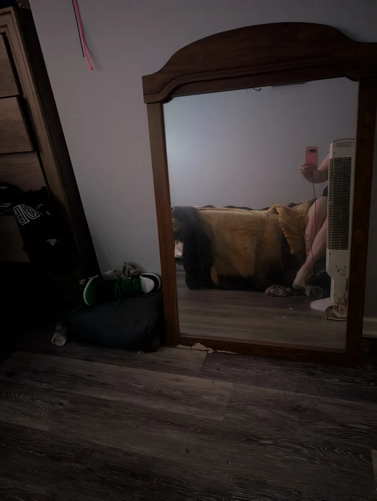 Mirror with Wood Frame thumbnail