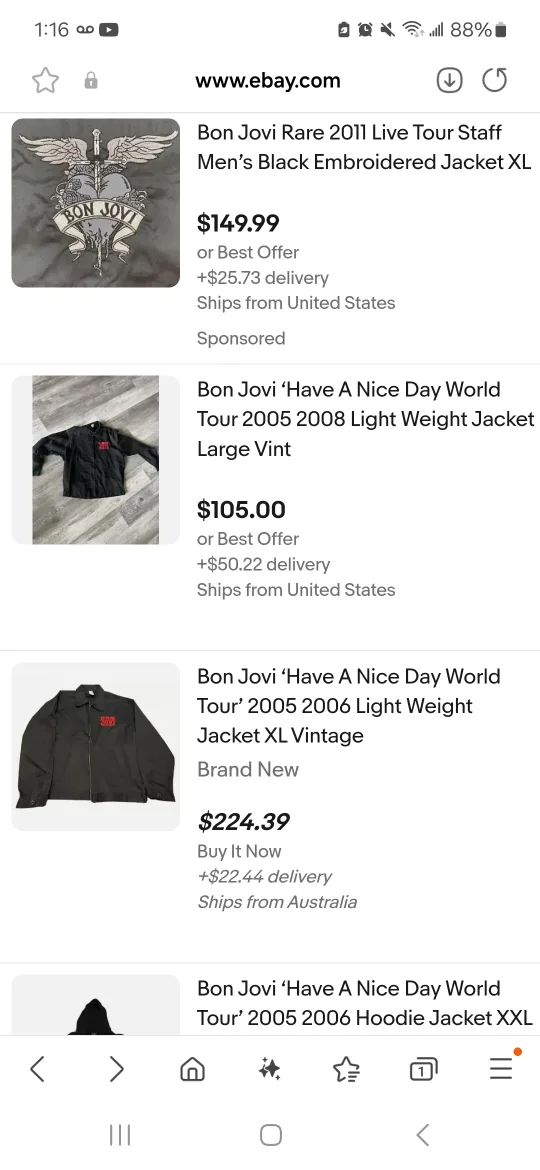 Bon Jovi 'Have A Nice Day' Tour Jacket - XL image indicator(4)