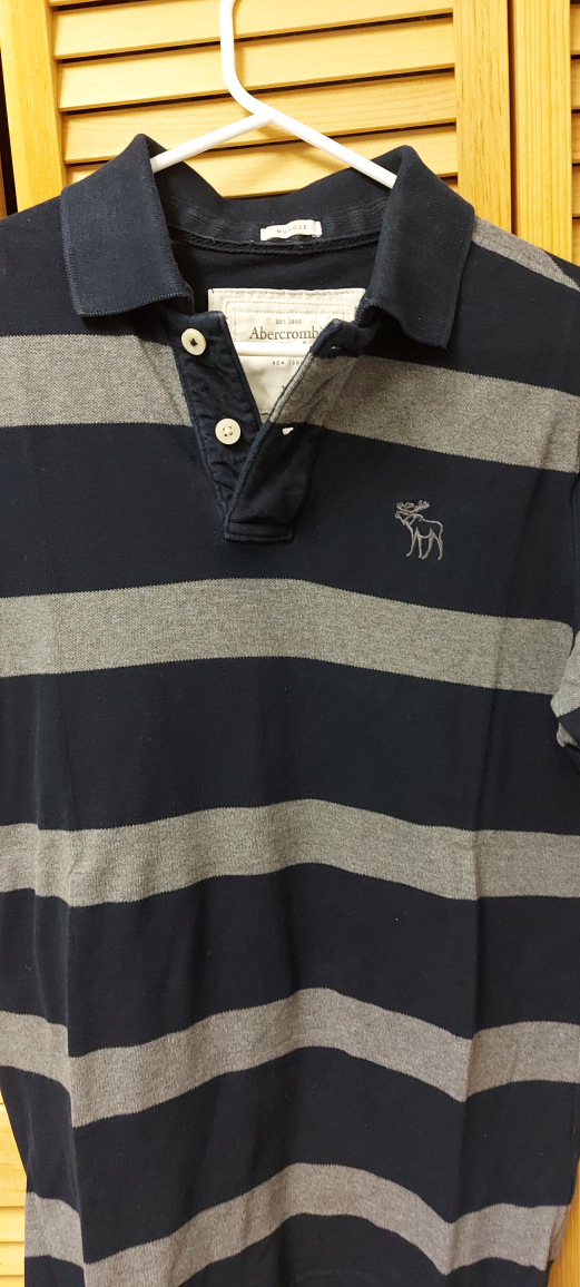 Abercrombie Striped Polo - XL