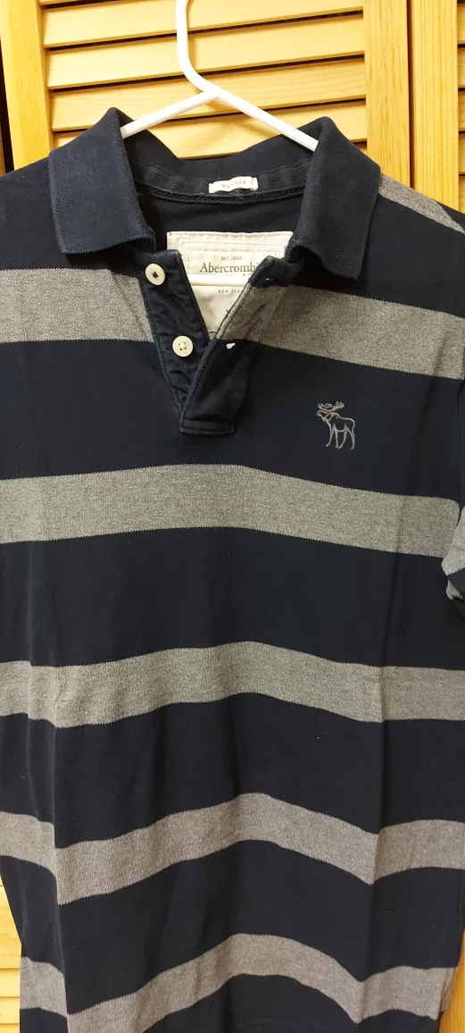 Abercrombie Striped Polo - XL thumbnail