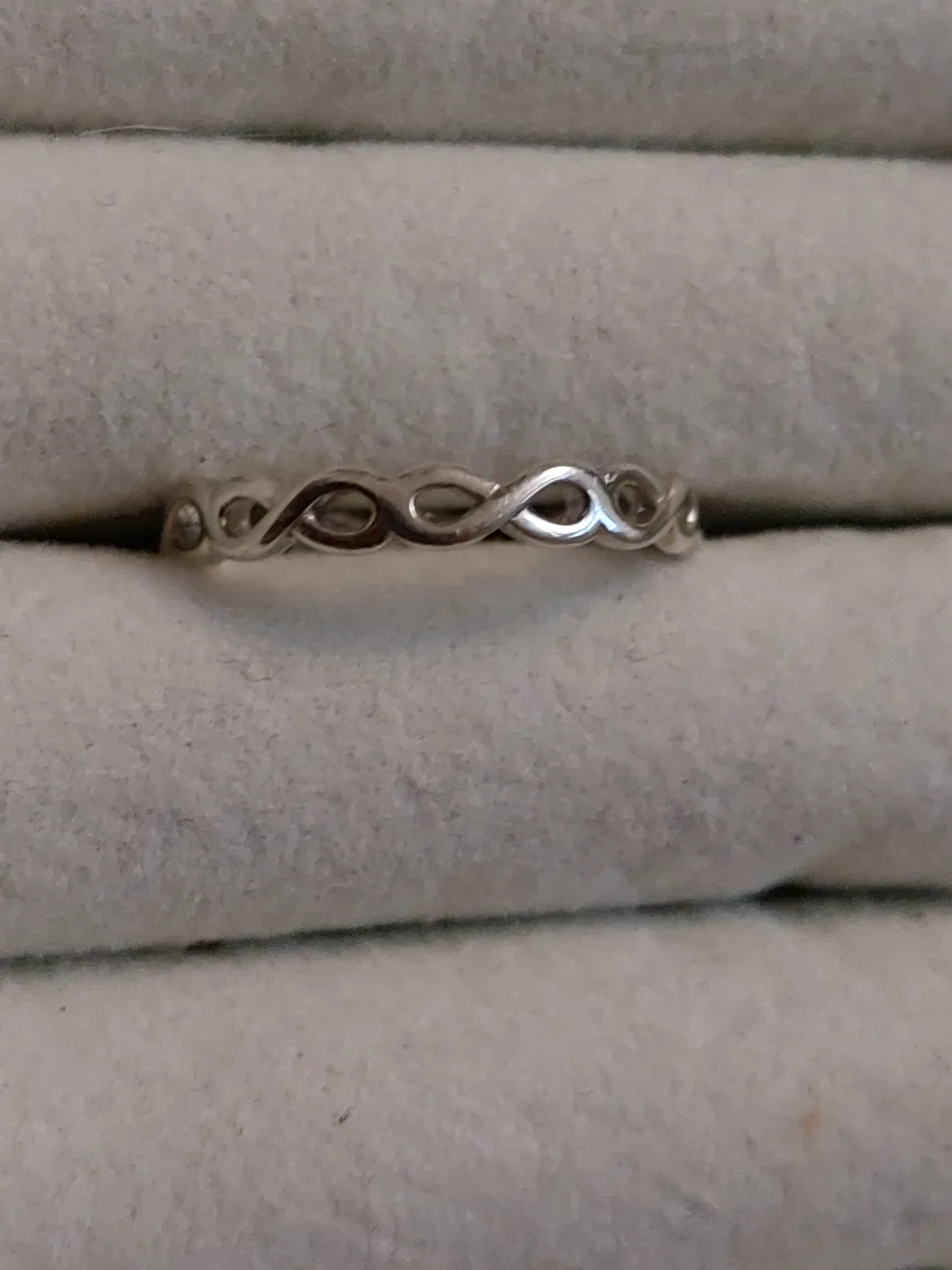 Silver Infinity Knot Ring thumbnail