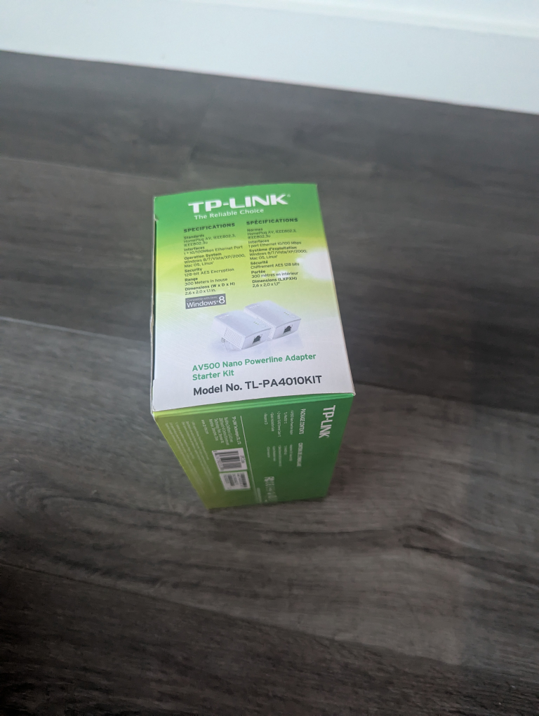 TP-Link AV500 Nano Powerline Adapter Starter Kit - Like New - photo 3
