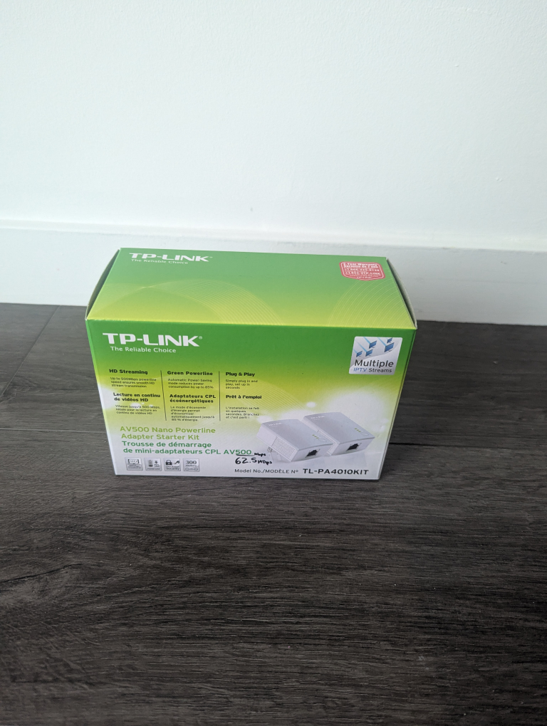TP-Link AV500 Nano Powerline Adapter Starter Kit - Like New - photo 4