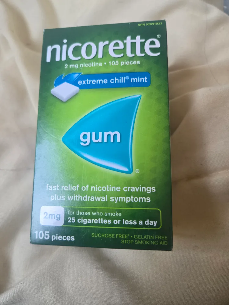 Nicorette 2mg Gum - Extreme Chill Mint, 105 Pieces thumbnail