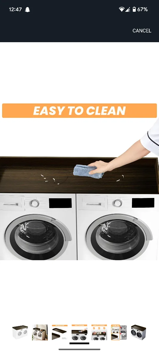 Washing Machine Shelf - Dark Brown image indicator(3)