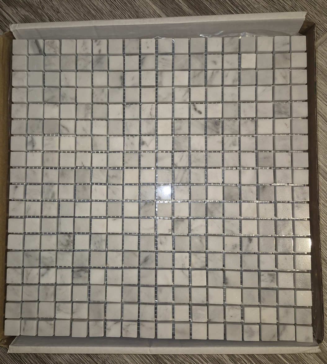 Carrara White Marble Mosaic Tile - photo 2