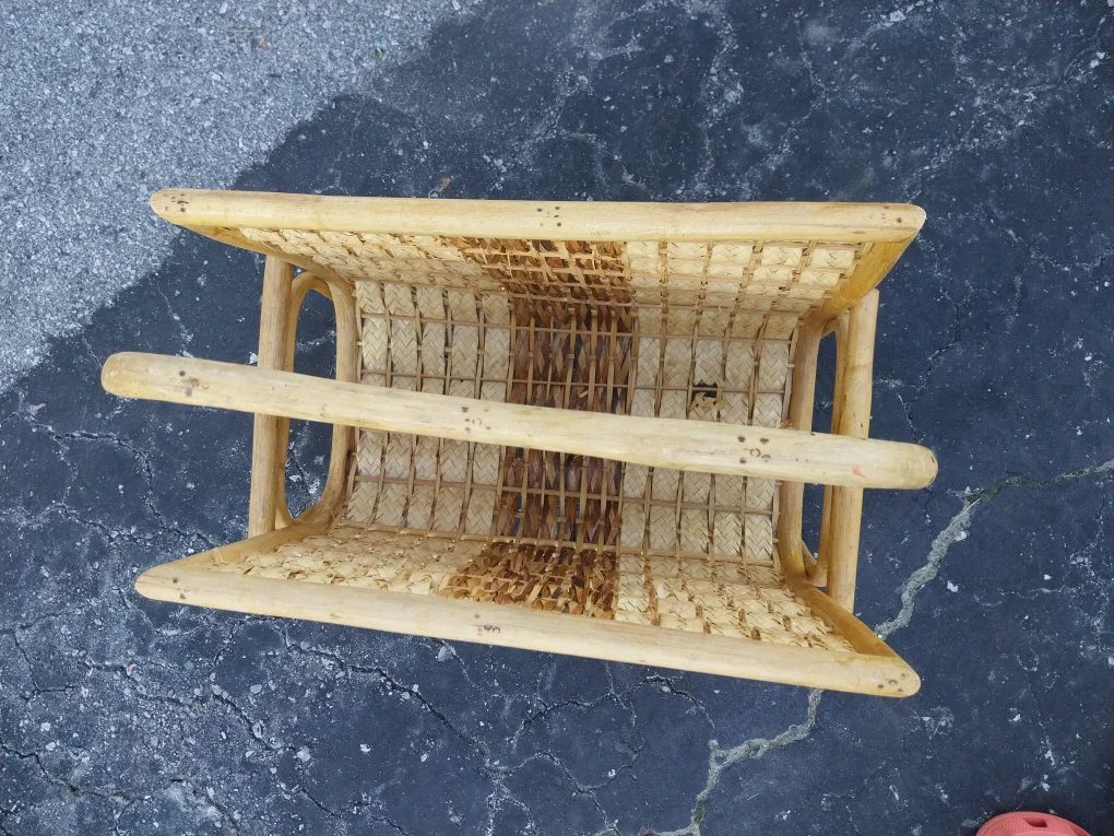 Boho Rattan Magazine Racks and Waste Basket image indicator(4)