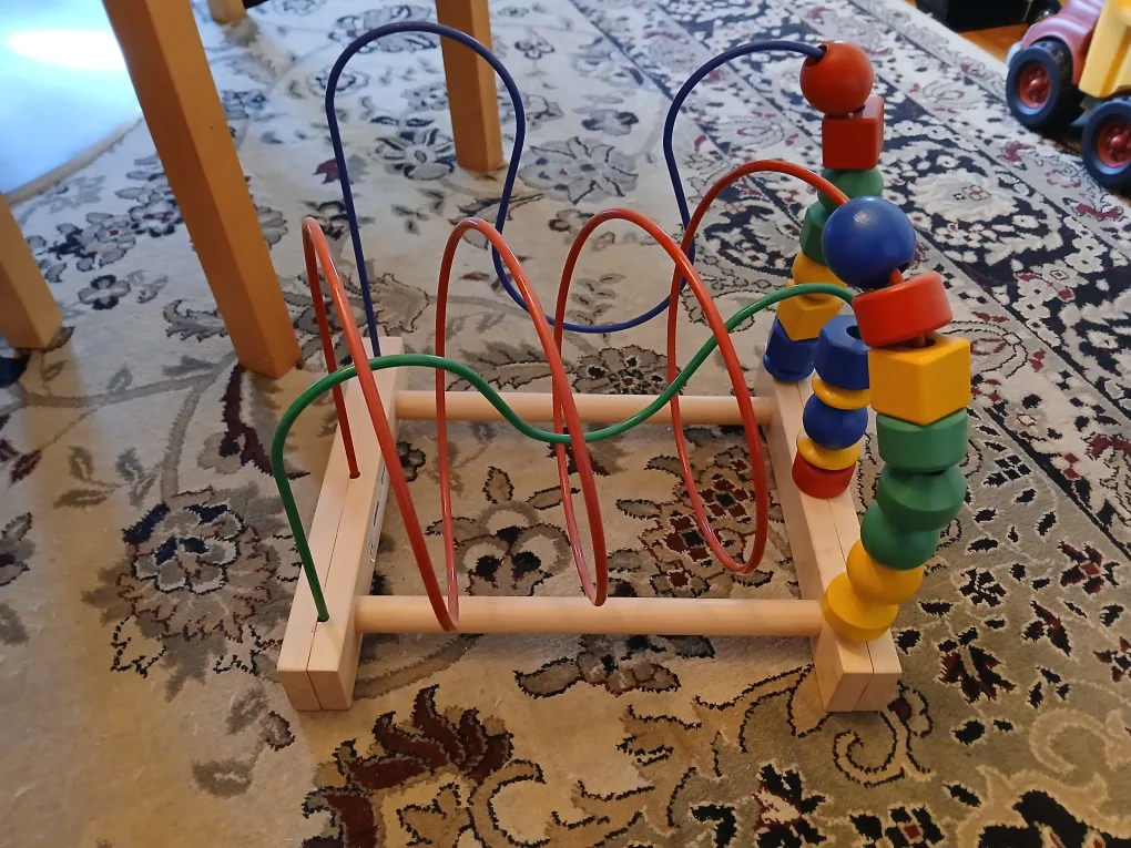 IKEA Mula Wooden Bead Maze Toy for Toddlers thumbnail