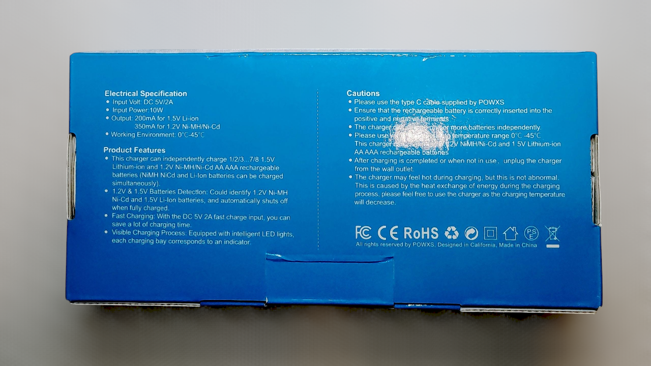 Powxs Universal Battery Charger with 8 AA Batteries - photo 3