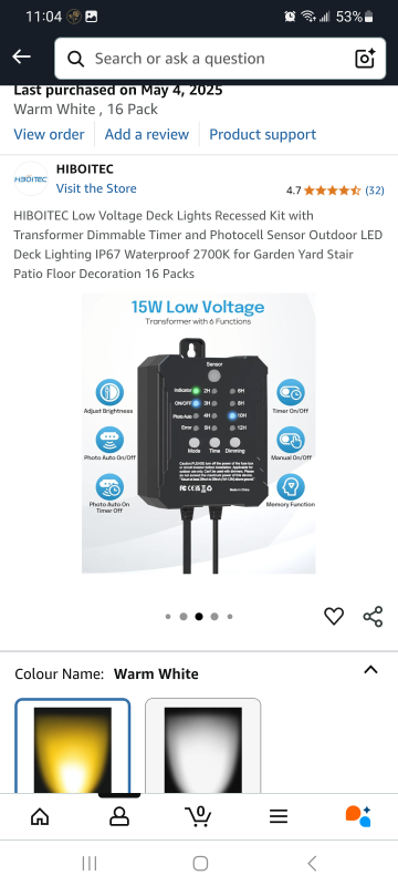 HIBOITEC Low Voltage Deck Lights Recessed Kit with Transformer - photo 5