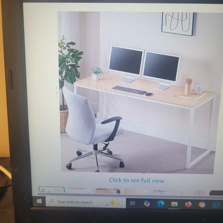 Zinus Modern Studio Rectangular Computer Desk - White thumbnail