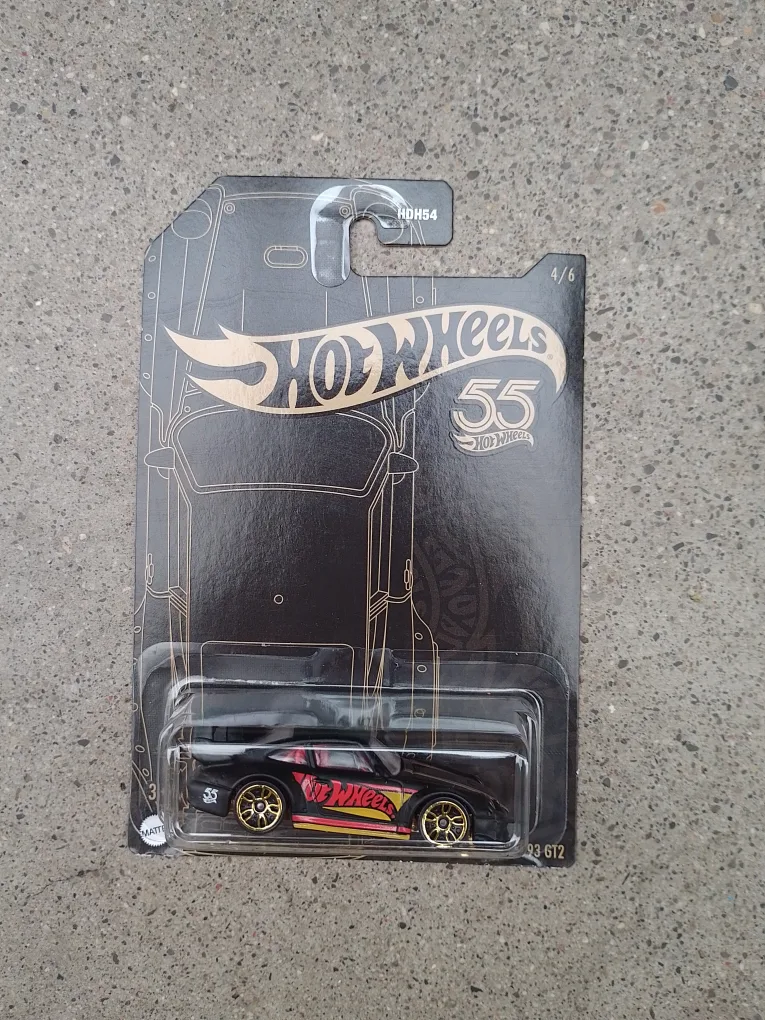 Hot Wheels 55th Anniversary Black Car thumbnail