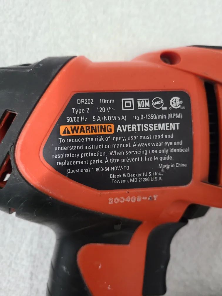 Black & Decker Electric Corded Drill image indicator(3)