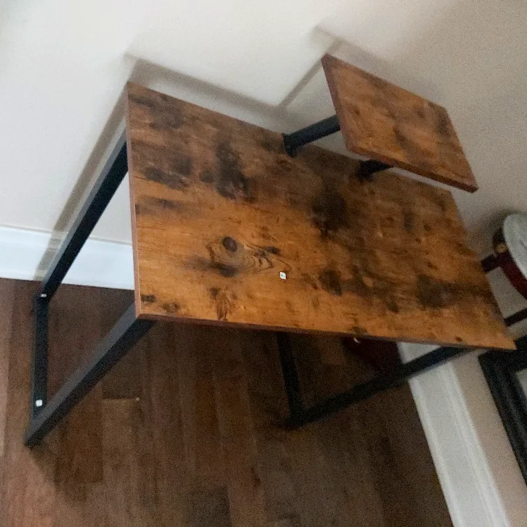 Brown Desk with monitor stand thumbnail