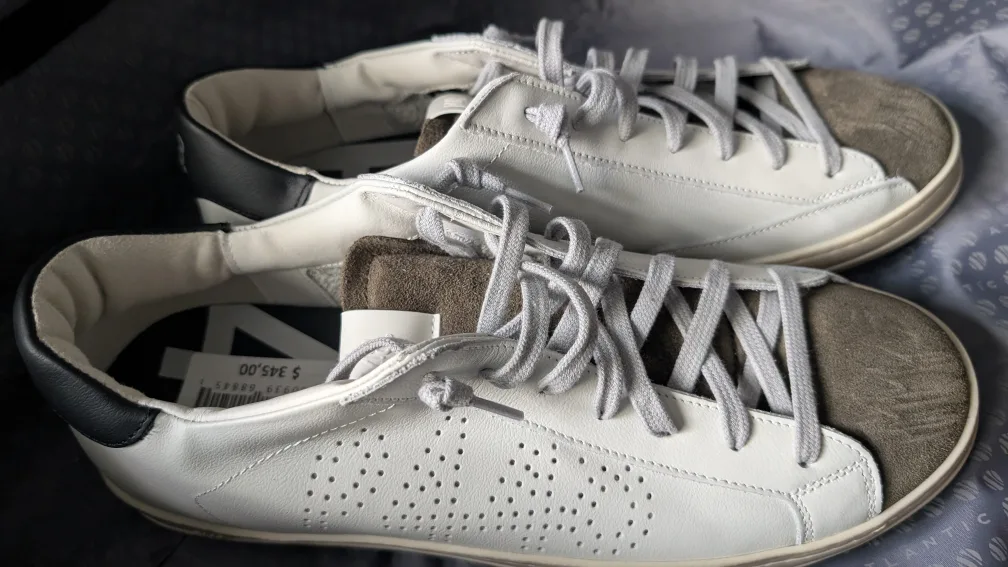 White & Grey Sneakers - Originally $345 thumbnail