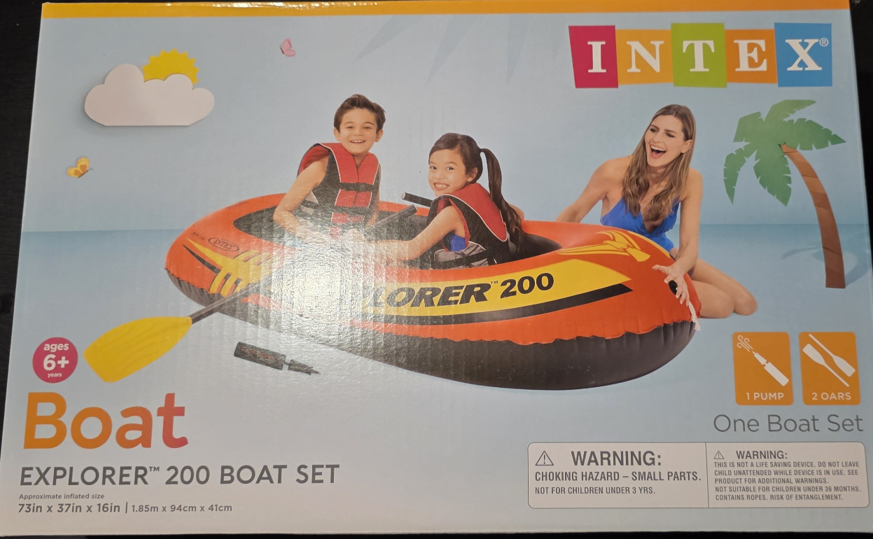Intex Explorer 200 Boat Set (Ages 6+)