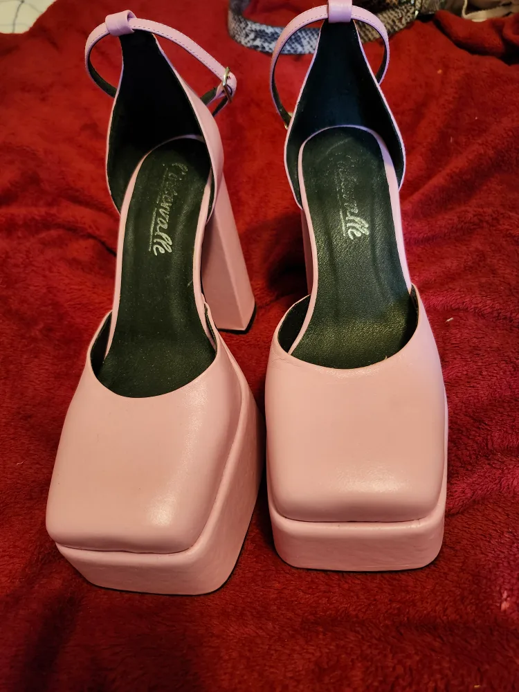 Cinderella Platform Heels - Pink thumbnail