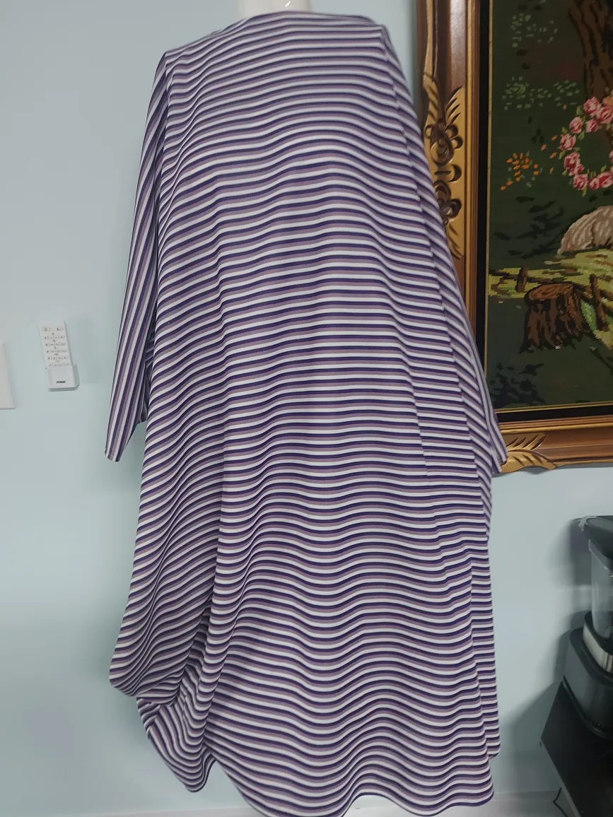 Striped dress asymmetrical thumbnail