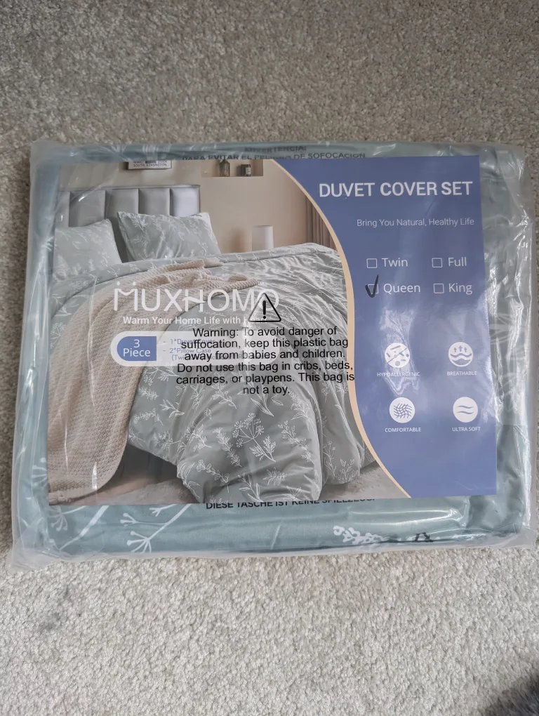 Muxhom Queen Duvet Cover Set - New thumbnail