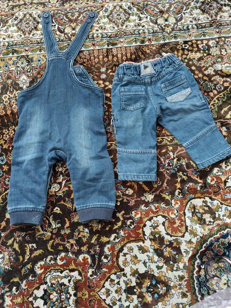 Baby Denim Overalls & Pants Set image indicator(3)