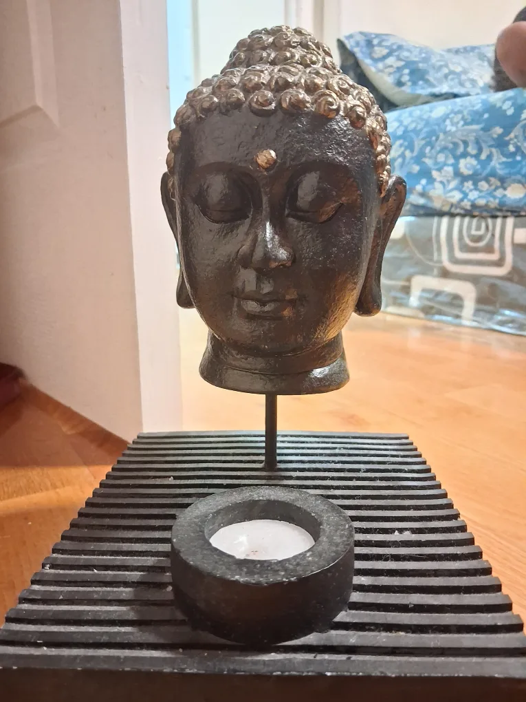 Buddha Head Candle Holder🧡 thumbnail
