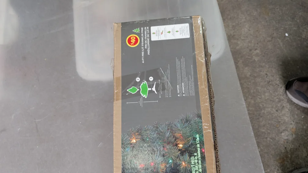 👀- 4-FT Pre-Lit Franklin Pine Tree. FCFS image indicator(2)