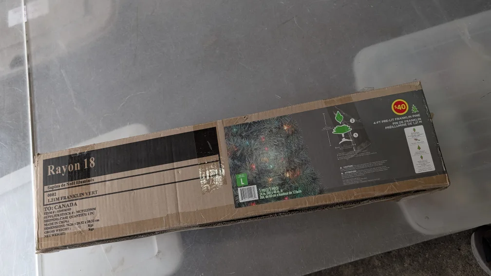 👀- 4-FT Pre-Lit Franklin Pine Tree. FCFS image indicator(5)