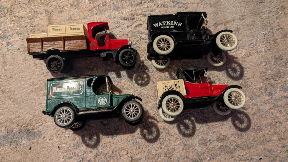 Watkins Diecast Coin Bank Truck Collection thumbnail