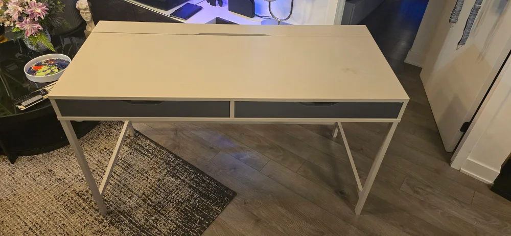 IKEA ALEX Desk in Off White with Drawers thumbnail