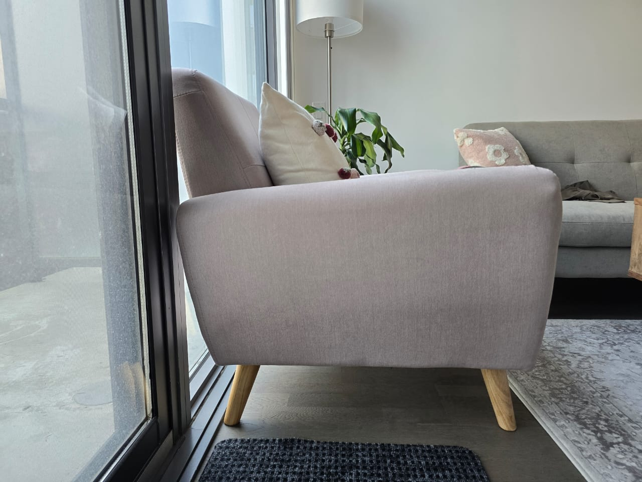Light Purple Accent Chair - photo 2