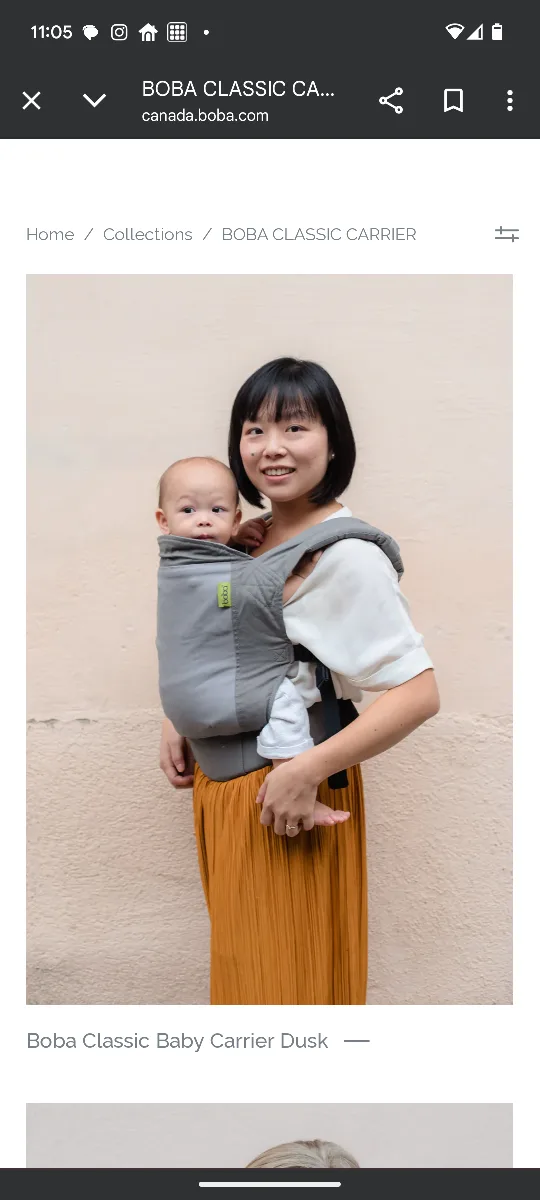 Boba Classic Baby Carrier - Dusk image indicator(2)