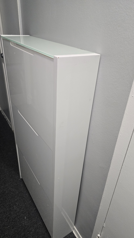 White Shoe Storage Cabinet - photo 2