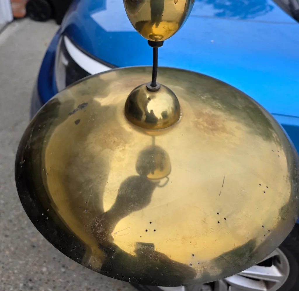 Vintage Brass Pendant Light thumbnail