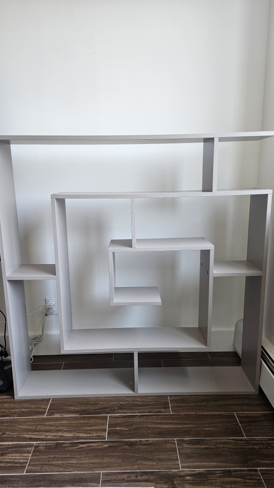 Modern White Bookshelf