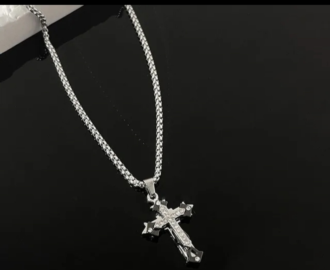 3 layers Cross Pendant Necklace