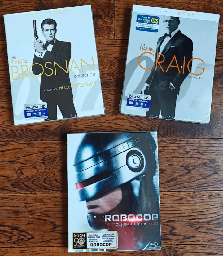 James Bond, Robocop Blu-ray Collection (new, sealed) thumbnail