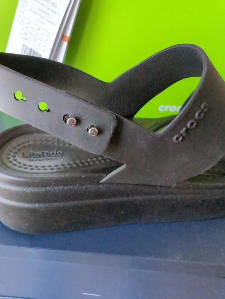 Crocs Brooklyn Low Wedge Sandals - Black, Women's 7 image indicator(2)