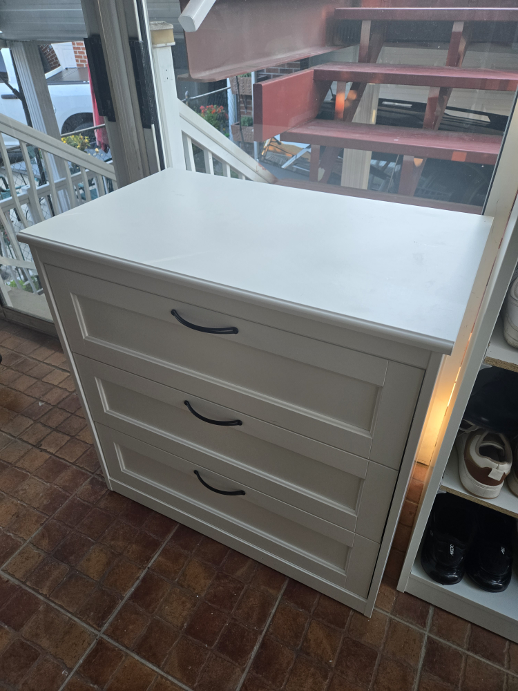 IKEA Hemnes White 3-Drawer Chest