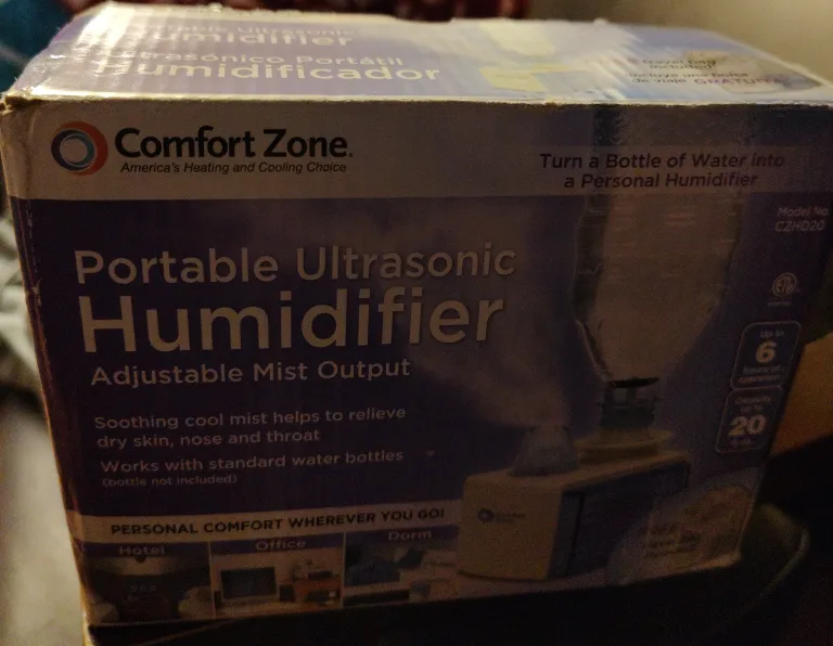 Comfort Zone Portable Ultrasonic Humidifier thumbnail