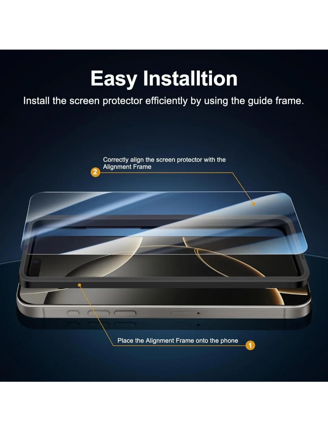 NEW'C iPhone 16 Pro max Screen Protector image indicator(2)