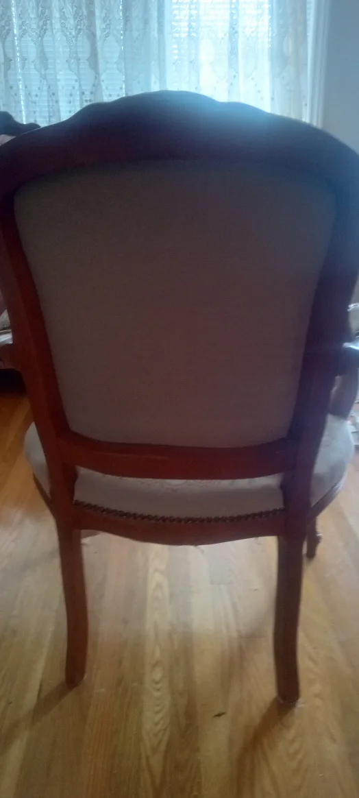 Antique Floral Upholstered Armchair image indicator(2)