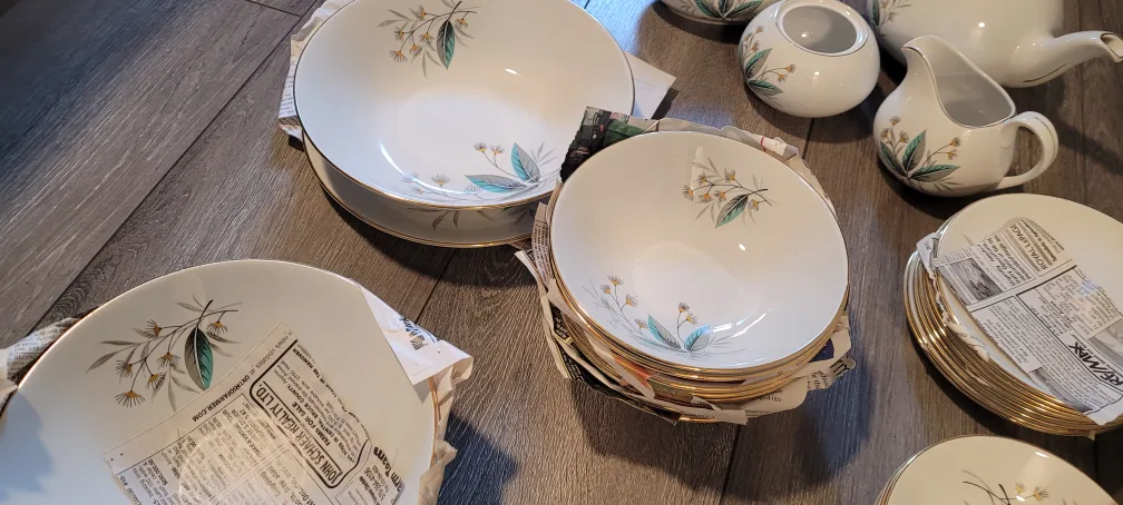 Vintage Swinnertons Straffordsmire China set 55pcs image indicator(3)