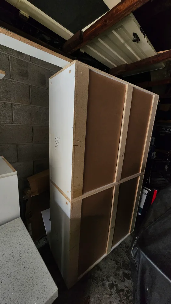 4 pieces Kitchen Cupboards and countertop with large cupboard. image indicator(5)