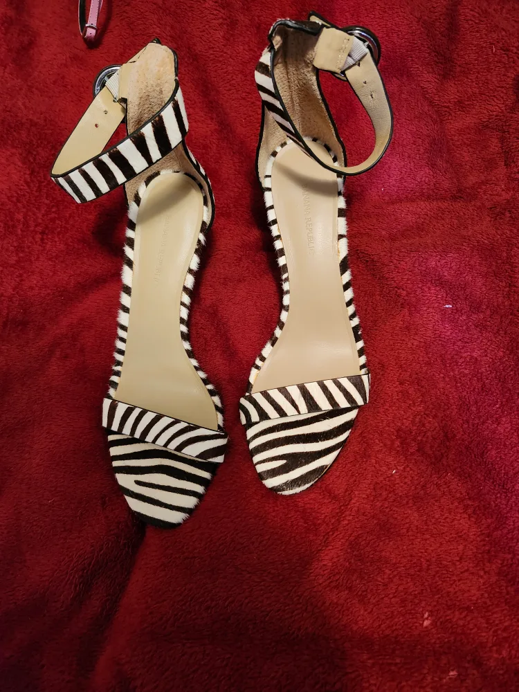 Banana Republic Zebra Print Heels - Size 8 thumbnail