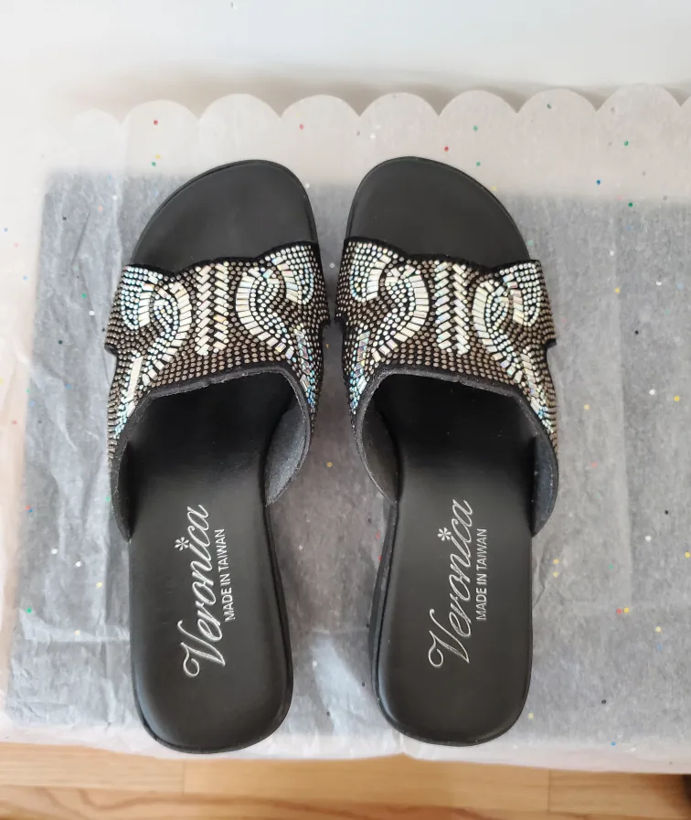 Veronica Beaded Sandals - Size 7 thumbnail