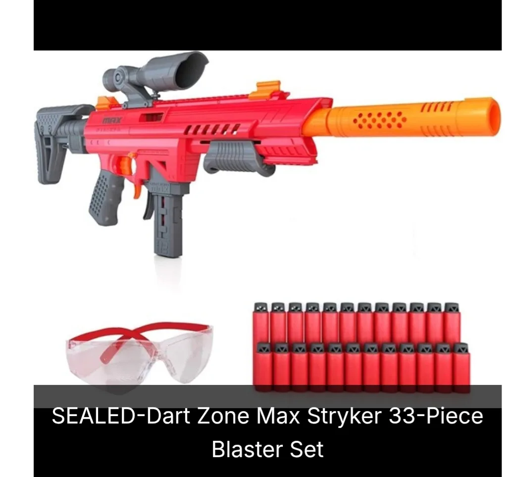 New Dart Zone Max Stryker 33-Piece Blaster Set thumbnail