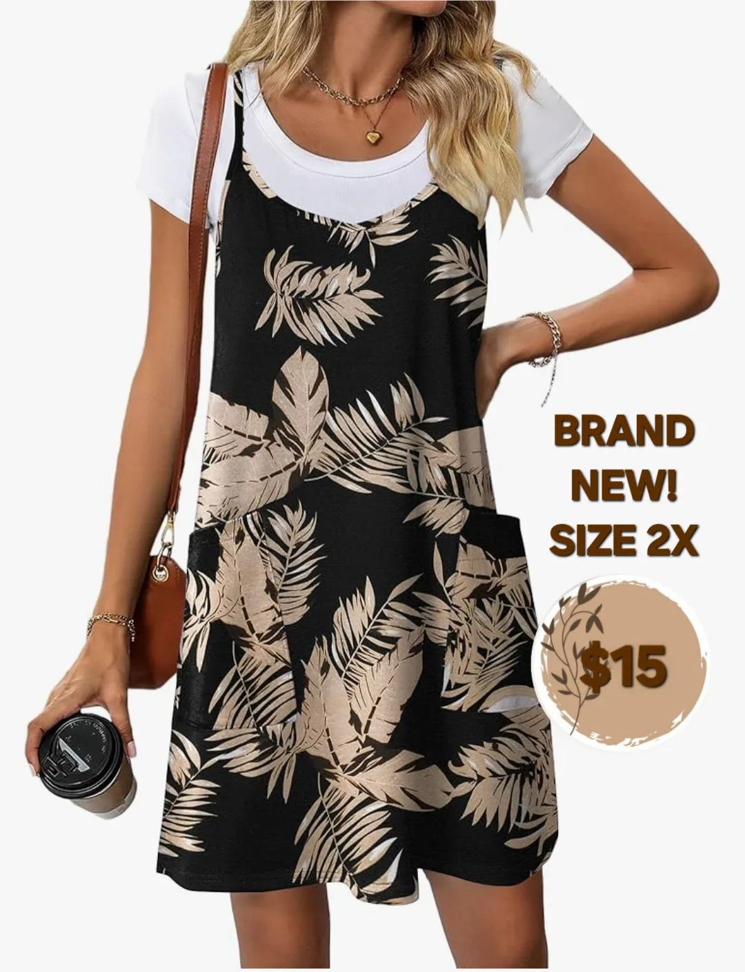Cute Overall Dress  - BRAND NEW! thumbnail