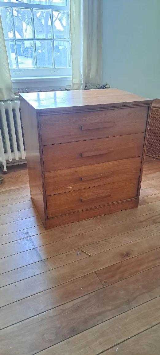 Mid century vintage Wooden Drawer Dresser thumbnail