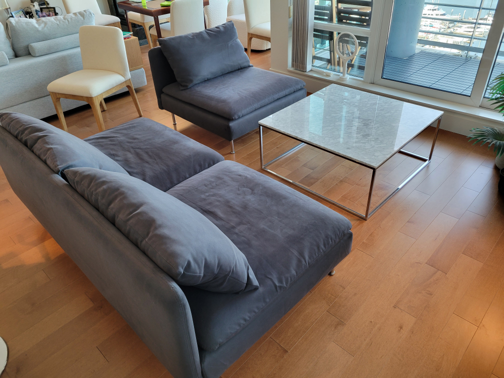 Marble Top & Chrome Coffee Table - photo 2