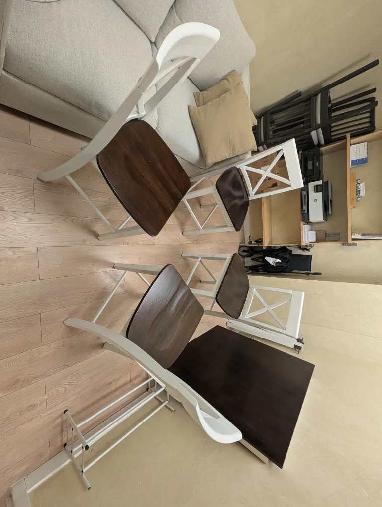 Priced to sell! Square Dining Table with 4 Chairs image indicator(4)